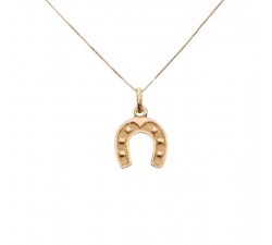 COLLANA SAN PIO IN ORO GIALLO E BIANCO 18 KT + COLLANA LACCIO IN OMAGGIO