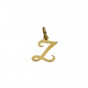 CIONDOLO LETTERA Z CORSIVO IN ORO GIALLO 18 KT + COLLANA LACCIO IN OMAGGIO