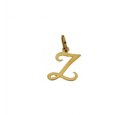 CIONDOLO LETTERA Z CORSIVO IN ORO GIALLO 18 KT + COLLANA LACCIO IN OMAGGIO