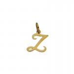 CIONDOLO LETTERA G CORSIVO IN ORO GIALLO 18 KT + COLLANA LACCIO IN OMAGGIO