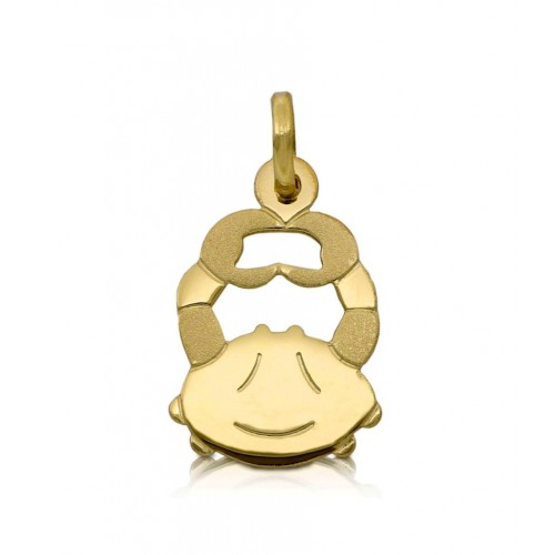 CIONDOLO ZODIACALE CANCRO IN ORO GIALLO 18 KT