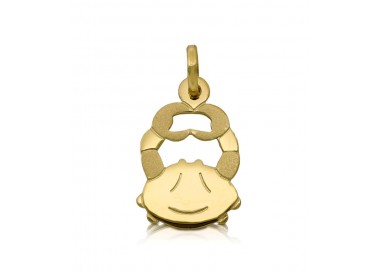 CIONDOLO ZODIACALE CANCRO IN ORO GIALLO 18 KT + COLLANA LACCIO IN OMAGGIO