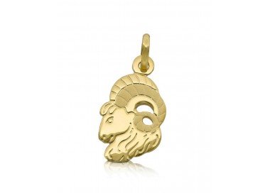 CIONDOLO SEGNO ZODIACALE LEONE IN ORO GIALLO 18 KT + COLLANA LACCIO IN OMAGGIO