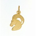 CIONDOLO ZODIACALE CAPRICORNO IN ORO GIALLO 18 KT + COLLANA LACCIO IN OMAGGIO