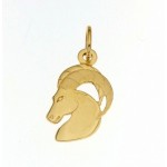 CIONDOLO SEGNO ZODIACALE LEONE IN ORO GIALLO 18 KT + COLLANA LACCIO IN OMAGGIO