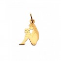 CIONDOLO ZODIACALE VERGINE IN ORO GIALLO 18 KT + COLLANA IN OMAGGIO