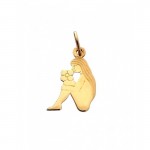 CIONDOLO ZODIACALE VERGINE IN ORO GIALLO 18 KT + COLLANA IN OMAGGIO