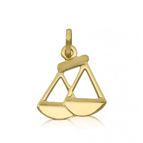 CIONDOLO SEGNO ZODIACALE LEONE IN ORO GIALLO 18 KT + COLLANA LACCIO IN OMAGGIO