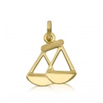 CIONDOLO SEGNO ZODIACALE LEONE IN ORO GIALLO 18 KT + COLLANA LACCIO IN OMAGGIO