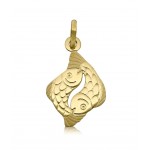 CIONDOLO SEGNO ZODIACALE LEONE IN ORO GIALLO 18 KT + COLLANA LACCIO IN OMAGGIO