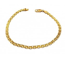 18 KT YELLOW GOLD CHAIN BRACELET 