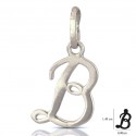 CIONDOLO LETTERA G CORSIVO IN ORO GIALLO 18 KT + COLLANA LACCIO IN OMAGGIO