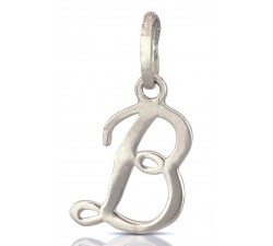 CIONDOLO LETTERA G CORSIVO IN ORO GIALLO 18 KT + COLLANA LACCIO IN OMAGGIO