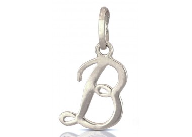 CIONDOLO LETTERA G CORSIVO IN ORO GIALLO 18 KT + COLLANA LACCIO IN OMAGGIO