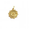 CIONDOLO SOLE IN ORO GIALLO 18 KT CON COLLANA LACCIO IN OMAGGIO