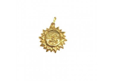 CIONDOLO SOLE IN ORO GIALLO 18 KT CON COLLANA LACCIO IN OMAGGIO
