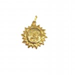 CIONDOLO SOLE IN ORO GIALLO 18 KT CON COLLANA LACCIO IN OMAGGIO
