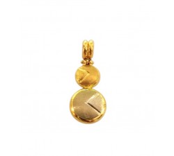 CIONDOLO DA DONNA IN ORO GIALLO E BIANCO 18 KT +COLLANA LACCIO OMAGGIO