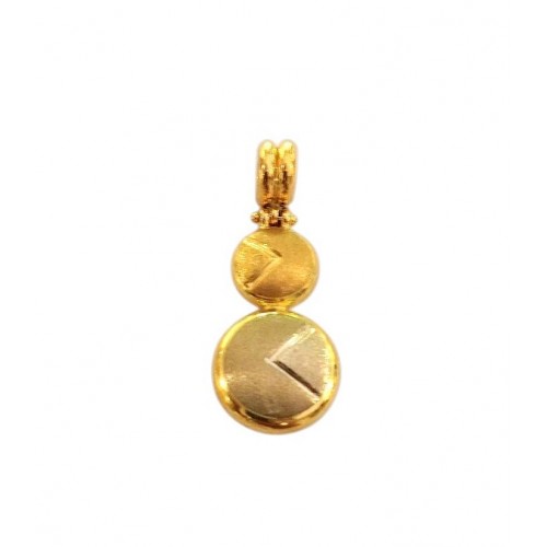 CIONDOLO DA DONNA IN ORO GIALLO E BIANCO 18 KT +COLLANA LACCIO OMAGGIO