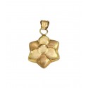 CIONDOLO FIORE IN ORO GIALLO 18 KT +COLLANA OMAGGIO