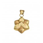 CIONDOLO FIORE IN ORO GIALLO 18 KT +COLLANA OMAGGIO