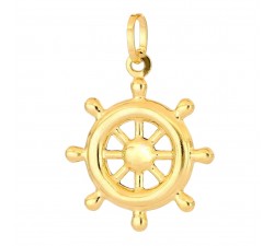 CIONDOLO TIMONE IN ORO GIALLO