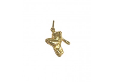 CIONDOLO PIPPO IN ORO GIALLO+COLLANA LACCIO OMAGGIO
