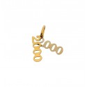 CIONDOLO 2000 IN ORO GIALLO E BIANCO 18KT +COLLANA LACCIO OMAGGIO