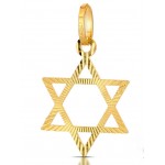 CIONDOLO STELLA DAVID IN ORO GIALLO 18 KT+ COLLANA IN OMAGGIO
