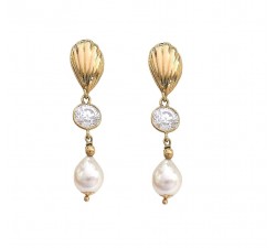 ORECCHINI PENDENTI IN ORO GIALLO 18KT