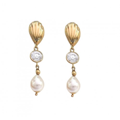 ORECCHINI PENDENTI IN ORO GIALLO 18KT