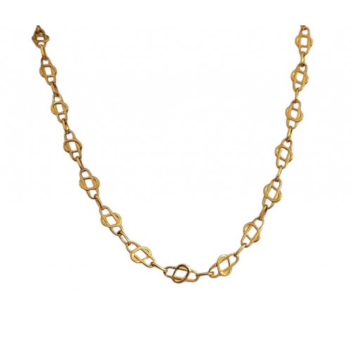 COLLANA CATENA IN ORO GIALLO 18 KT LUNGA 58 CM