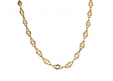 COLLANA CATENA IN ORO GIALLO 18 KT LUNGA 58 CM