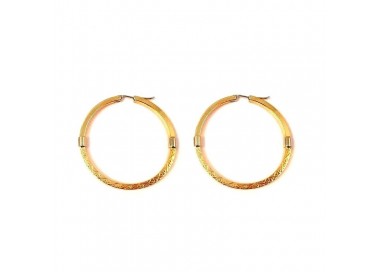 ORECCHINI CERCHI IN ORO GIALLO 18 KT