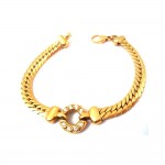 BRACCIALE DA DONNA IN ORO BIANCO 18 KT CON ZIRCONI BIANCHI