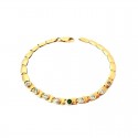 WOMEN'S BRACELET IN YELLOW GOLD 18 KT MODEL TENNIS