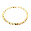 WOMEN'S BRACELET IN YELLOW GOLD 18 KT MODEL TENNIS