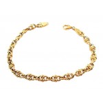 BRACCIALE UOMO CATENA NODI IN ORO GIALLO 18 KT