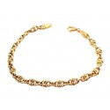 BRACCIALE UNISEX A CATENA IN ORO GIALLO 18 KT