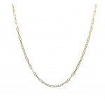 COLLANA CATENA MARINARA IN ORO GIALLO 18 KT CM 50