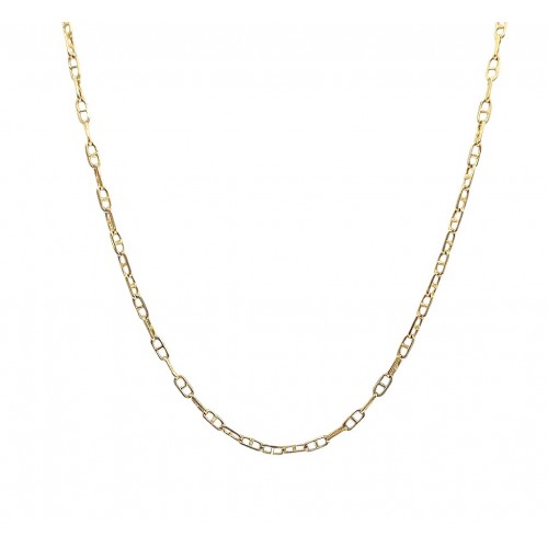COLLANA CATENA MARINARA IN ORO GIALLO 18 KT