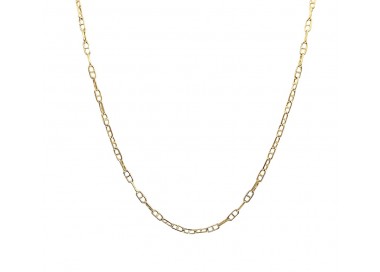 COLLANA CATENA MARINARA IN ORO GIALLO 18 KT