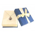 COLLANA MEDAGLIETTA CUORE SAN PIO IN ORO GIALLO 18 KT