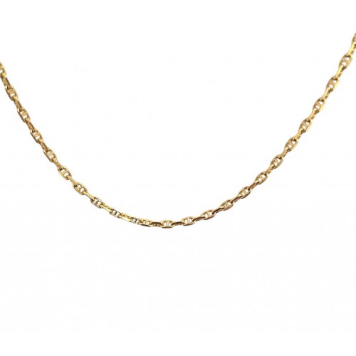 COLLANA CATENA MARINA IN ORO GIALLO 18 KT CM 60