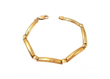 BRACCIALE UOMO IN ORO GIALLO 18 KT