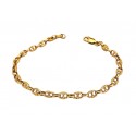 BRACCIALE IN ORO GIALLO BIANCO E ROSA 18 KT 18 GRAMMI DA UOMO