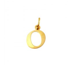 CIONDOLO LETTERA O IN ORO GIALLO 18 KT + COLLANA IN OMAGGIO