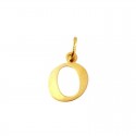 CIONDOLO LETTERA O IN ORO GIALLO 18 KT + COLLANA IN OMAGGIO
