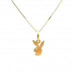 COLLANA IN ORO GIALLO 18 KT CON CONIGLIETTO