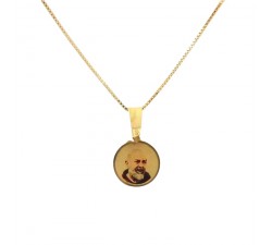 COLLANA IN ORO GIALLO 18 KT CON CIONDOLO SAN PIO